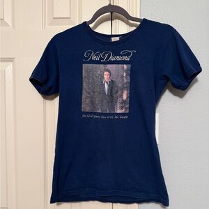 Vintage 1977 Neil Diamond NBC Promo Tee Single Stitch T-Shirt Women’s Small